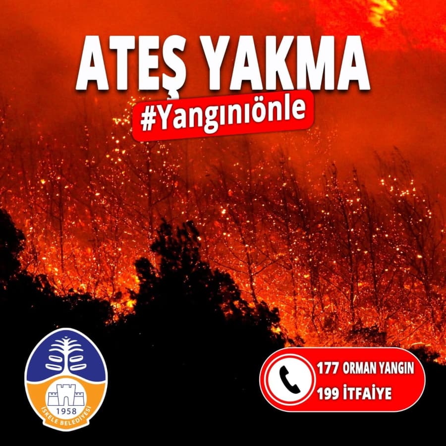 Yaktığınız ateşin, rüzgarın da etkisiyle ciddi felaketlere sebep olabileceğini unutmayın! ATEŞ YAKMAYIN!!!