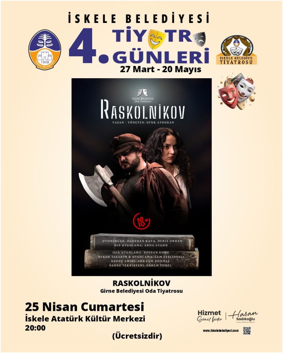 İskele Belediyesi 4. Tiyatro Günleri devam ediyor.