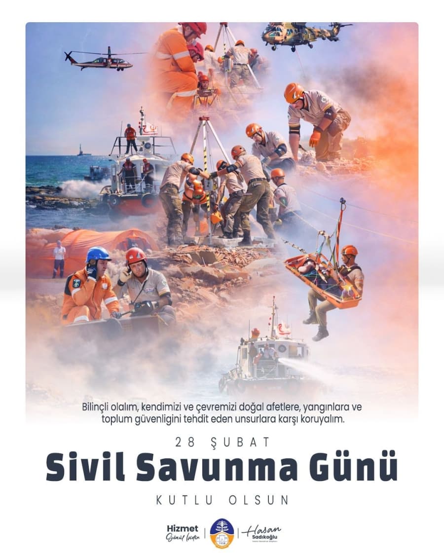 Doğal afetlerde, yangınlarda ve acil durumlarda hayat kurtarmak için gece gündüz demeden görev yapan tüm sivil savunma ekiplerimize minnettarız.