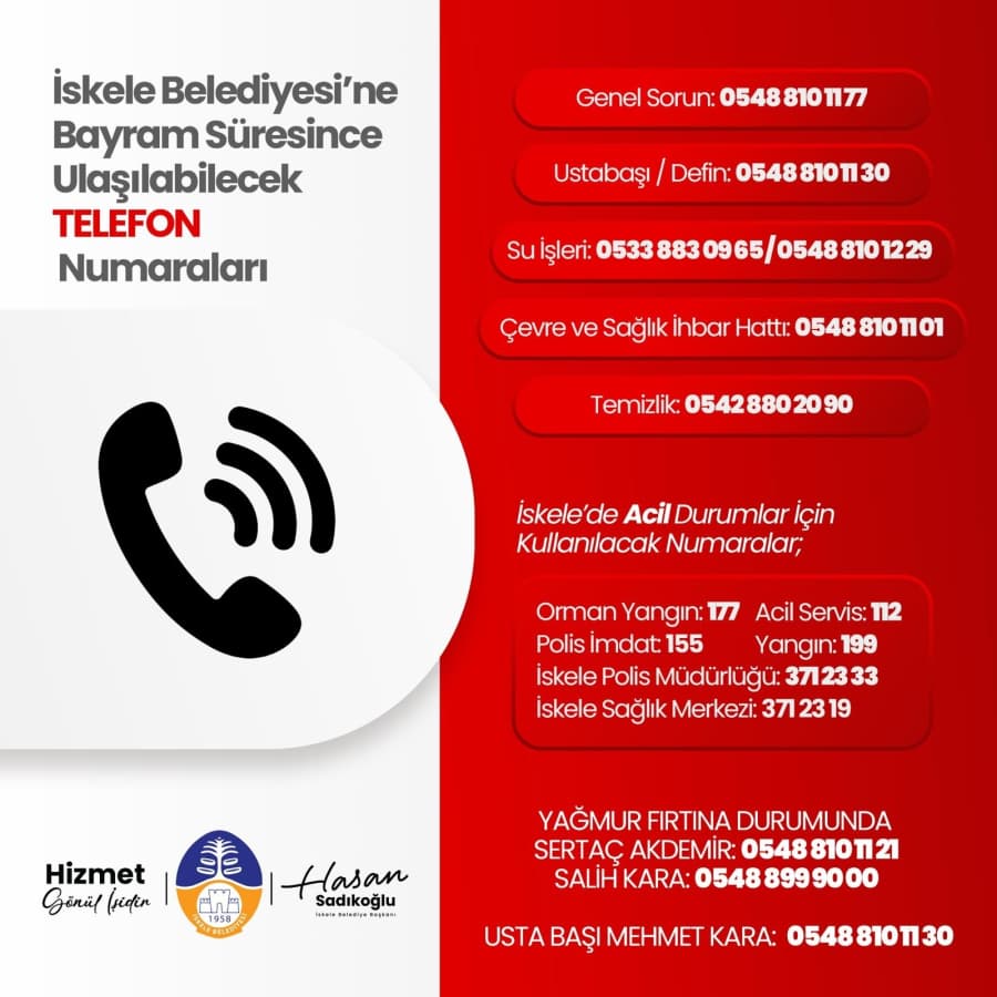 Bize bayram süresince de ulaşabilirsiniz