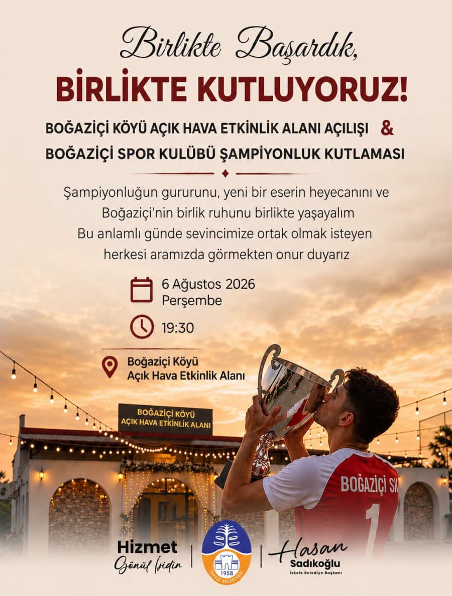 Birlikte başardık şimdi birlikte kutluyoruz